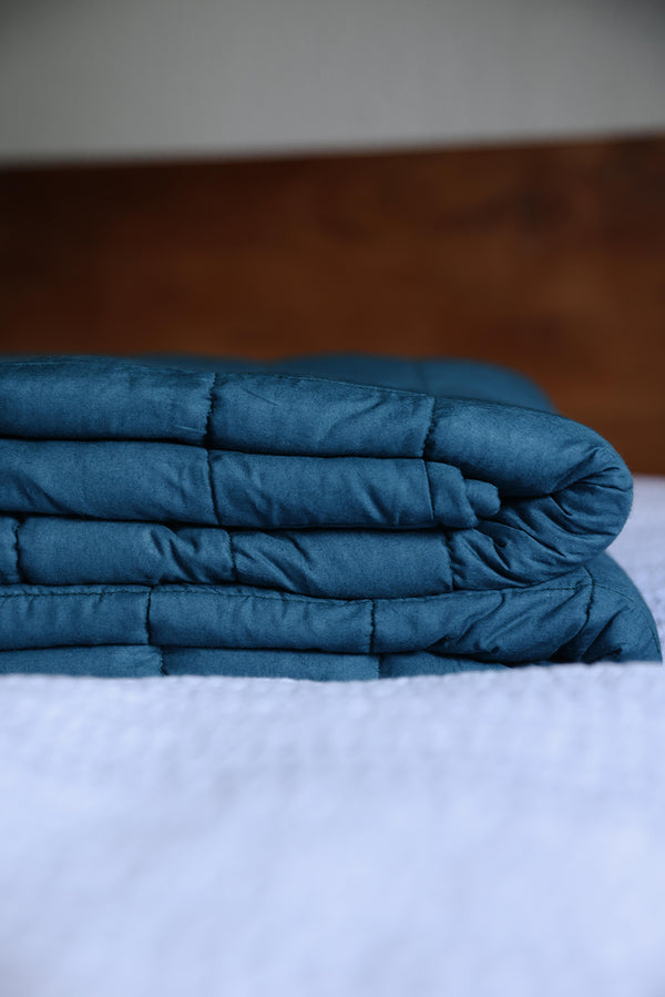 Teal - Cotton Weighted Blanket