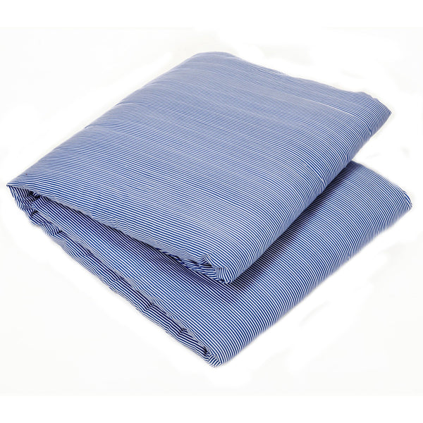 Striped Blue - Organic Cotton Weighted Blanket Cover