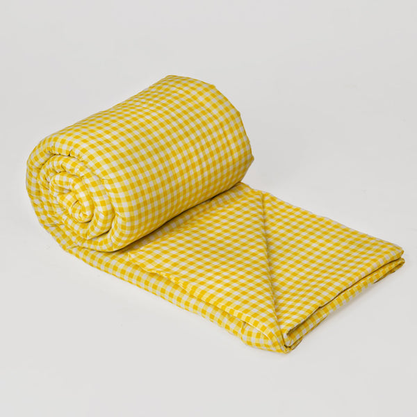 Sunshine Check - Weighted Blanket Cover